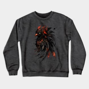 Feathers and Fire - Fabled Phoenix Bird Crewneck Sweatshirt